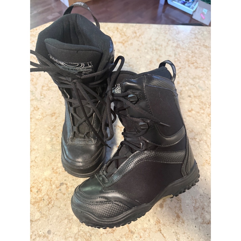 Sims Caliber Mens Snowboard Boots Black Size 4 026947370 All Mountain Riding
